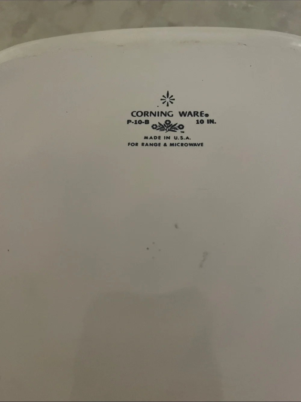 Vintage Cornflower Corningware Casserole Dish 10